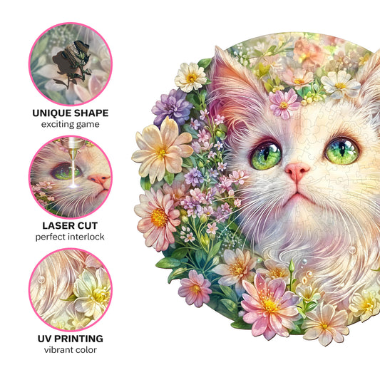 Cat Wooden Jigsaw Puzzle