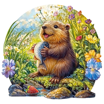 Otter Wooden Jigsaw Puzzle