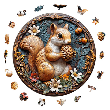 Squirrel Wooden Jigsaw Puzzle