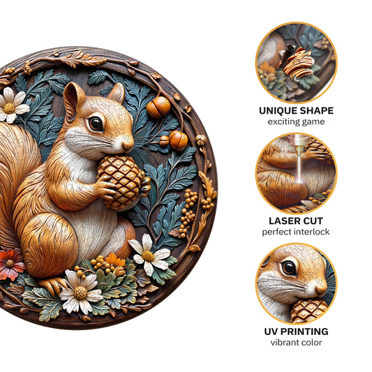 Squirrel Wooden Jigsaw Puzzle