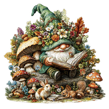 Gnome Wooden Jigsaw Puzzle