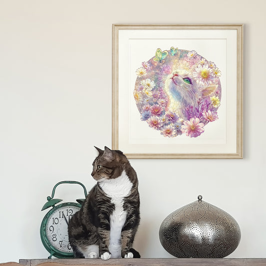 Fantasy Cat Wooden Jigsaw Puzzle