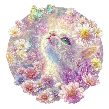 Fantasy Cat Wooden Jigsaw Puzzle