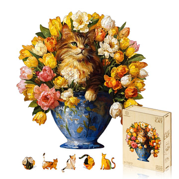 Cat Wooden Jigsaw Puzzle