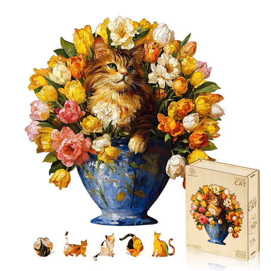 Cat Wooden Jigsaw Puzzle